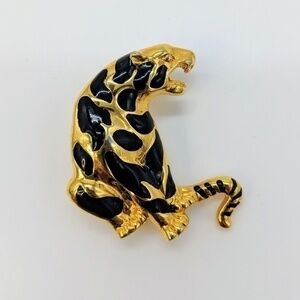 Vintage Cheetah Pin Brooch